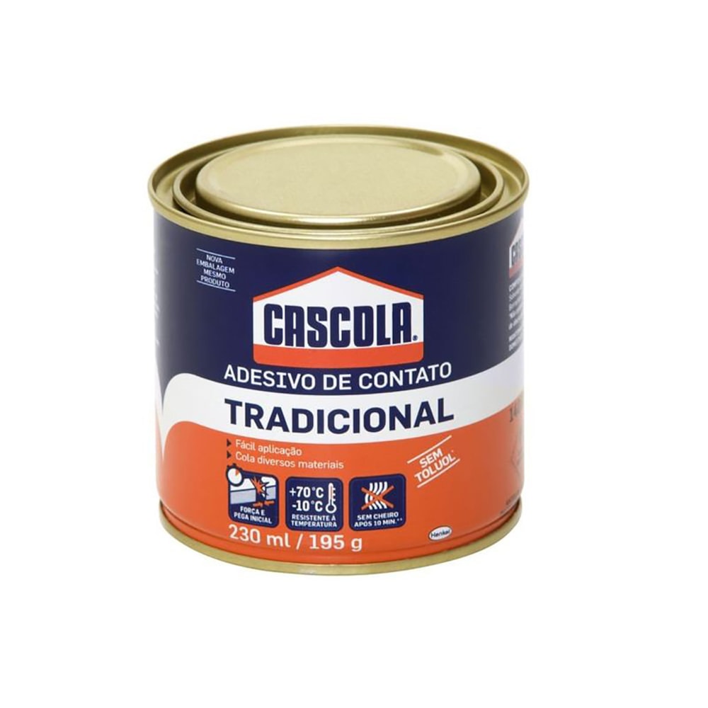 Adesivo De Contato Cola de Sapateiro Tradicional Cascola 195gr Henkel