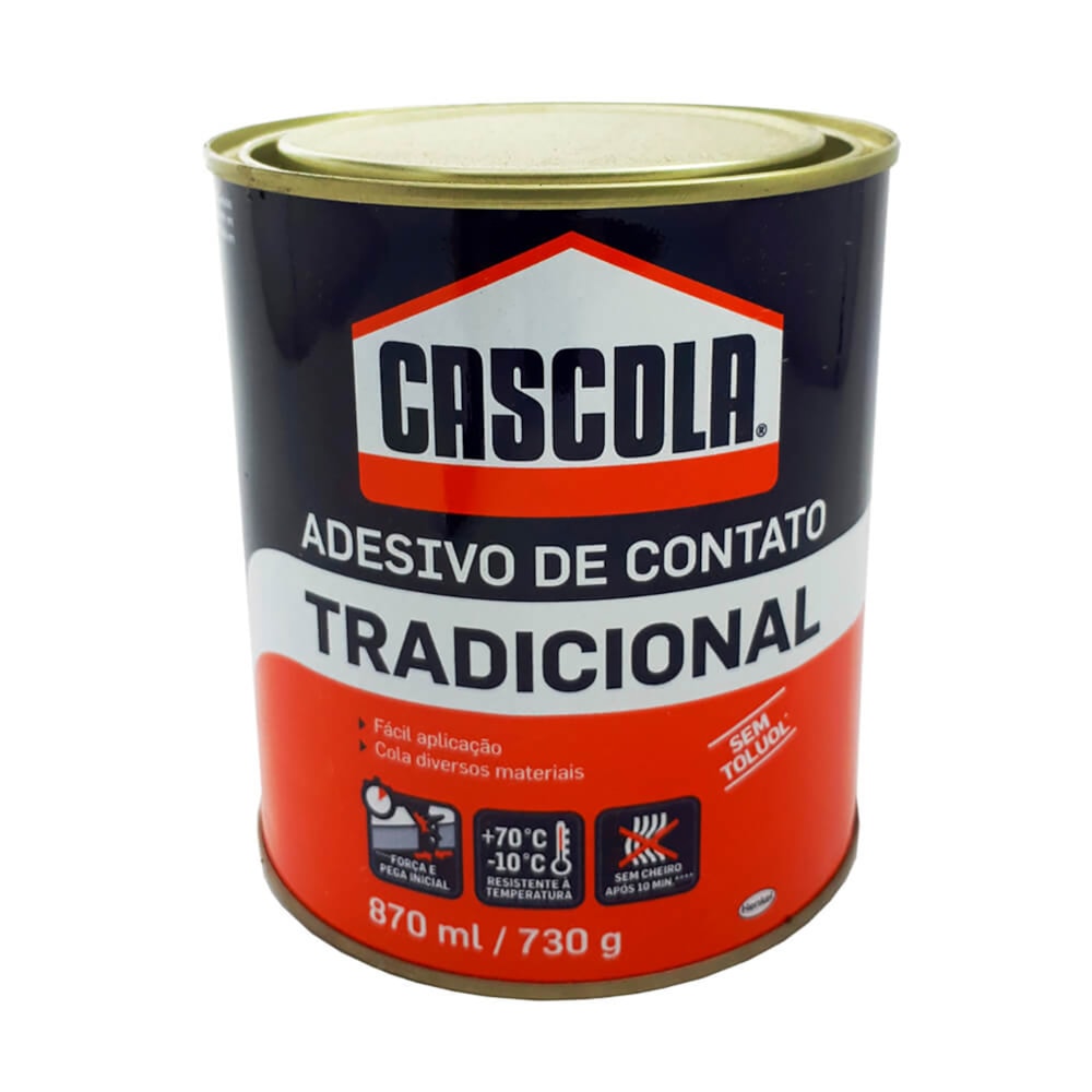 Adesivo De Contato Cola de Sapateiro Tradicional Cascola 730g Henkel