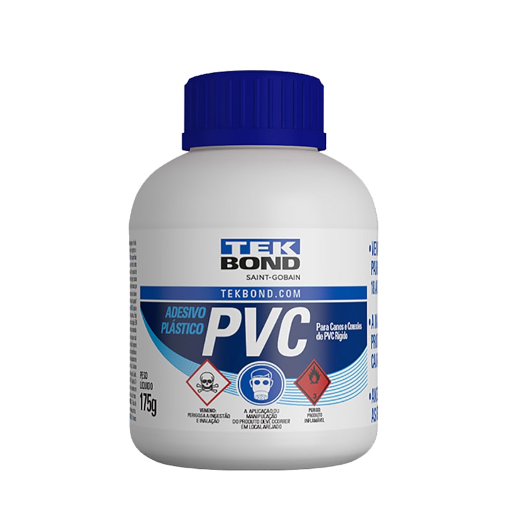 Adesivo Para Tubos PVC 175g com Pincel Tekbond