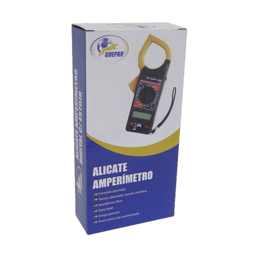 Alicate Amperímetro Digital com Estojo Guepar