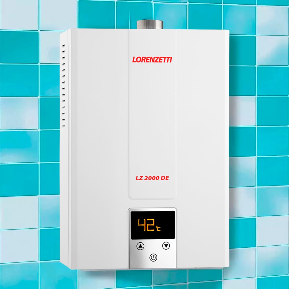 Aquecedor à Gás LZ 2000 Digital Eletrônico GLP Lorenzetti