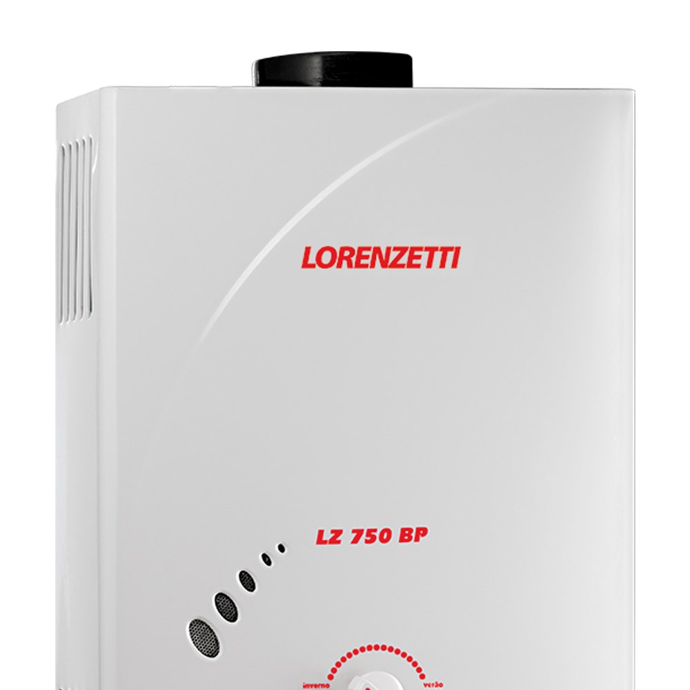 Aquecedor de Água a Gás GN Lorenzetti LZ-750 BP 7,5L