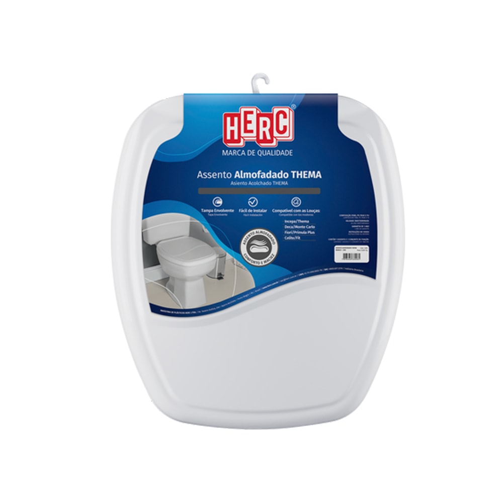 Assento Sanitario Almofadado Thema Premium Herc