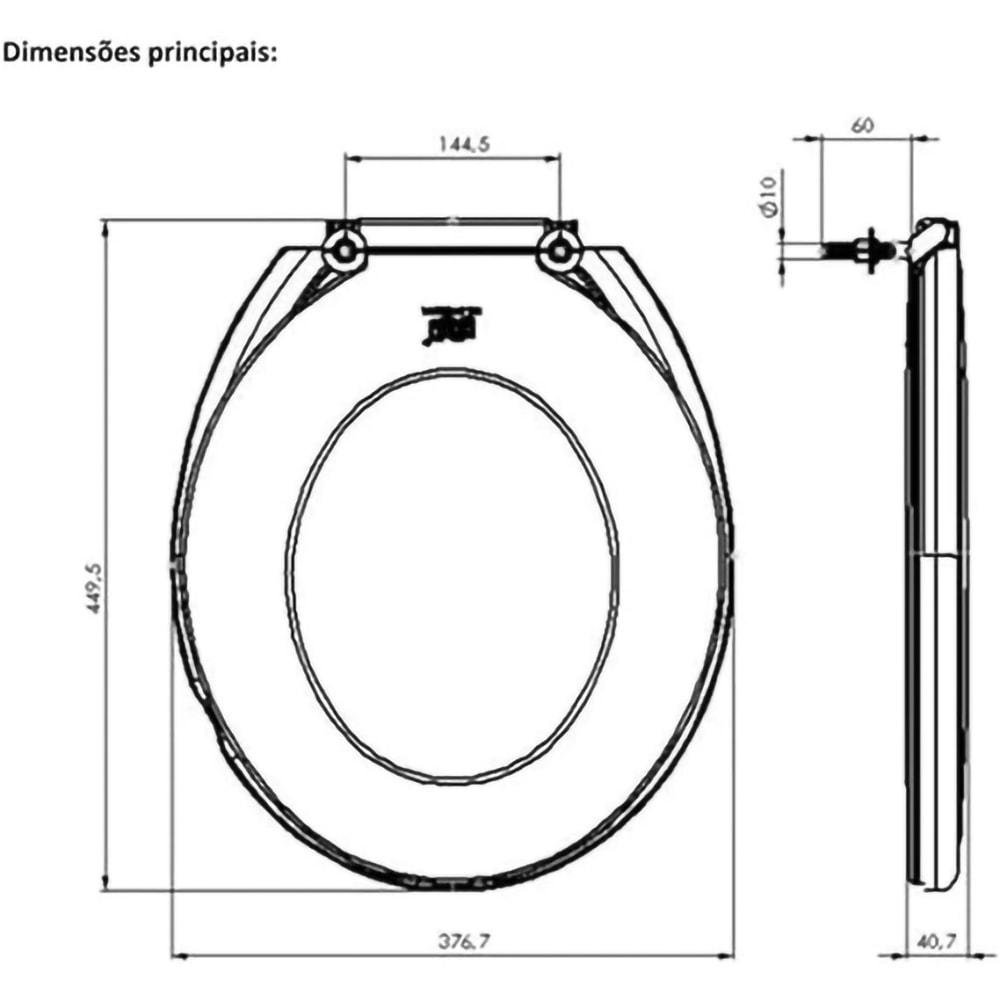 Assento Sanitário Com Tampa Envolvente Herc