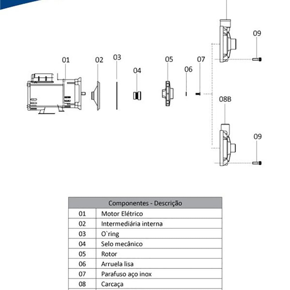 Bomba Centrífuga 1/4cv Pratika Cp-4c Bivolt Dancor