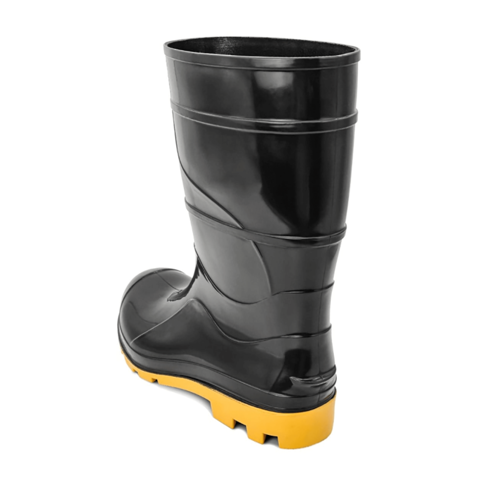 Bota Galocha PVC Cano Longo Preto Cartom Tamanhos