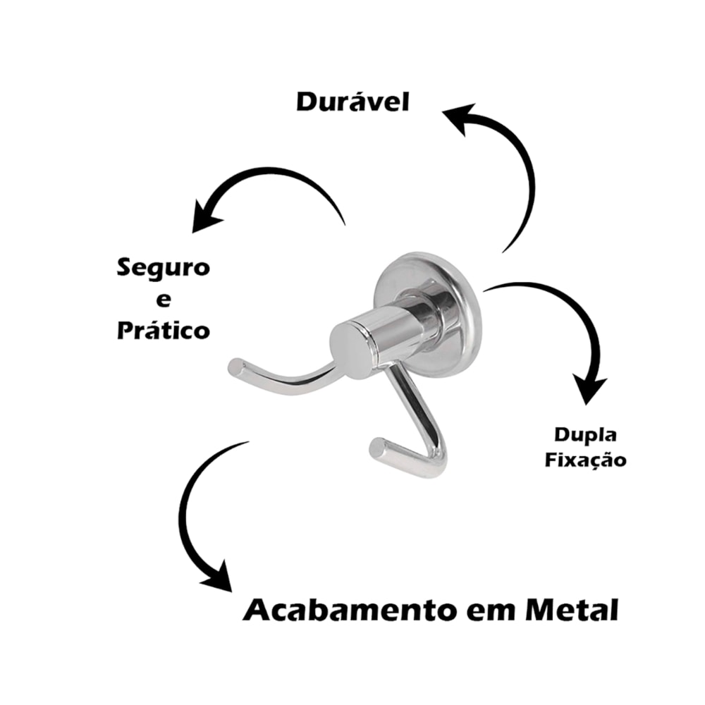 Cabide Duplo Oliveira Metais