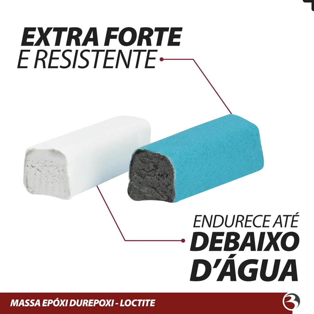 Caixa 12 unid Durepoxi Cinza Pequeno Loctite 50g Henkel