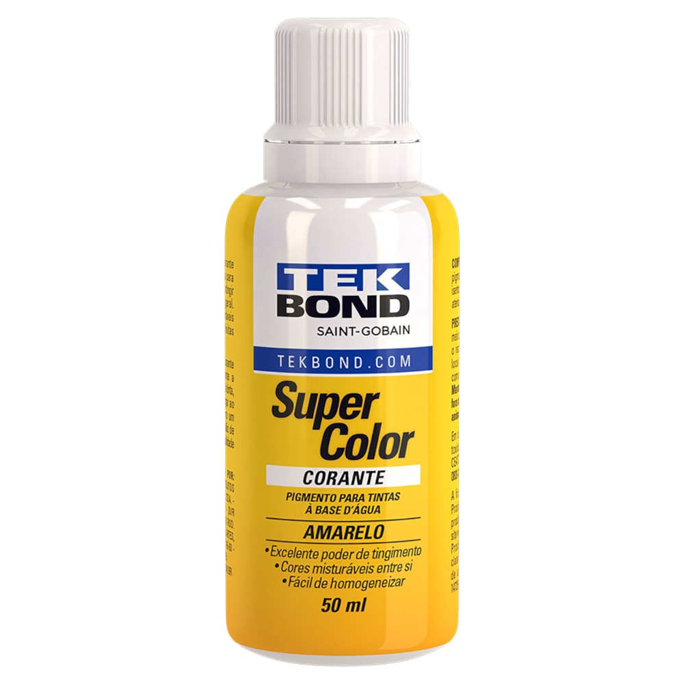 Caixa 12 unidades Corante Liquido 50ml Tekbond Cores