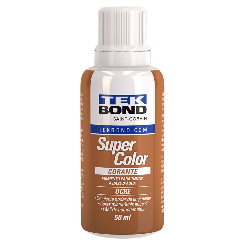 Caixa 12 unidades Corante Liquido 50ml Tekbond Cores