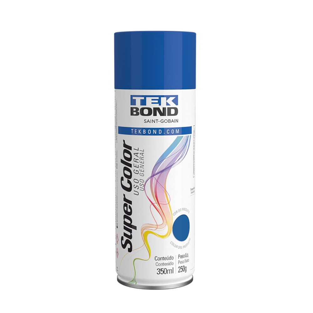 Caixa 6 Unidades Tinta Spray Uso Geral 350ml Tekbond