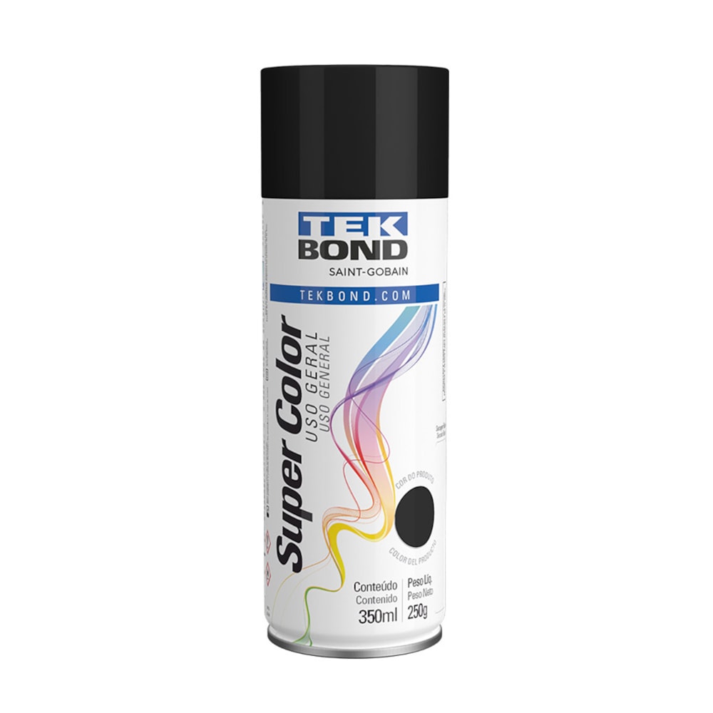 Caixa 6 Unidades Tinta Spray Uso Geral 350ml Tekbond