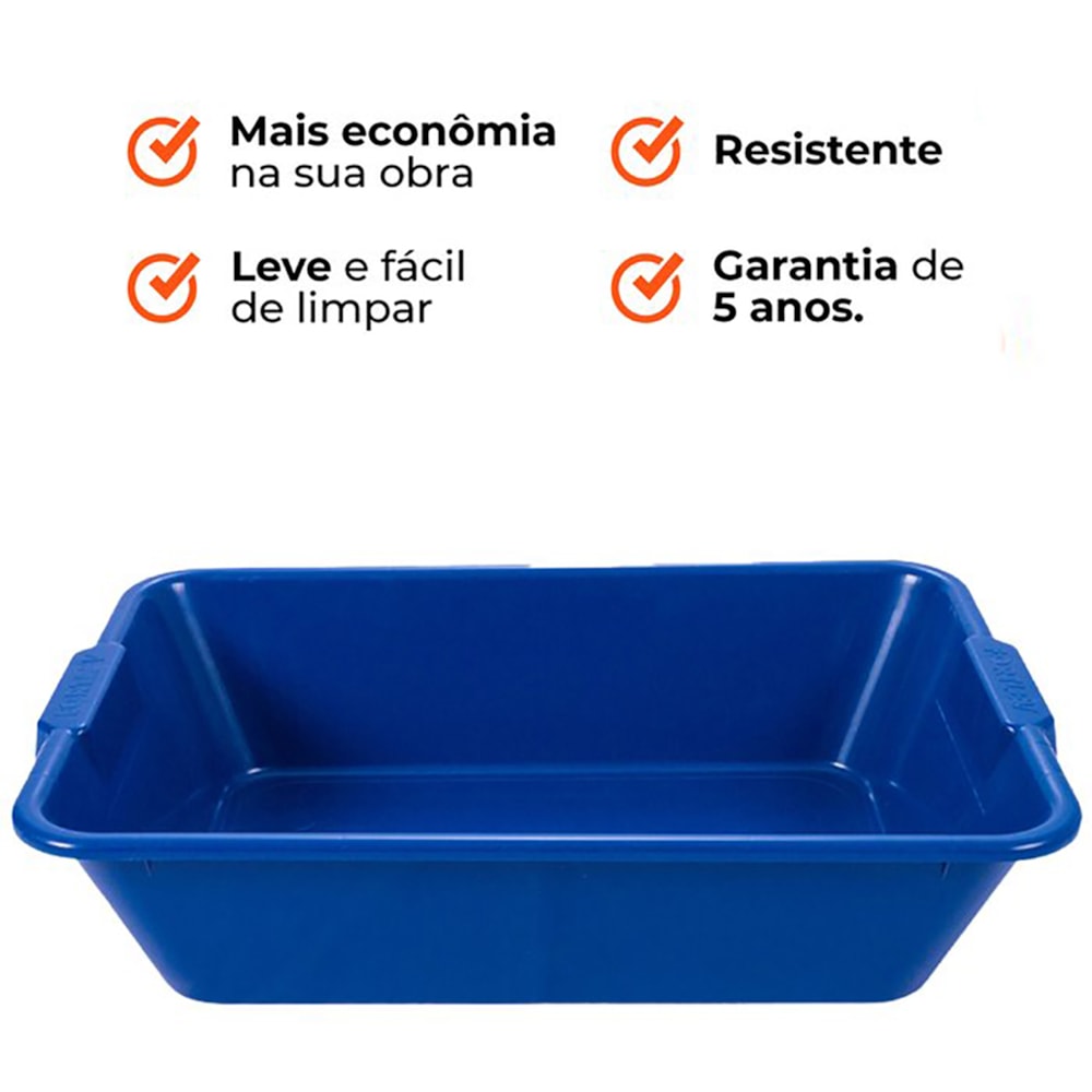 Caixa Para Massa Azul 20l Afort