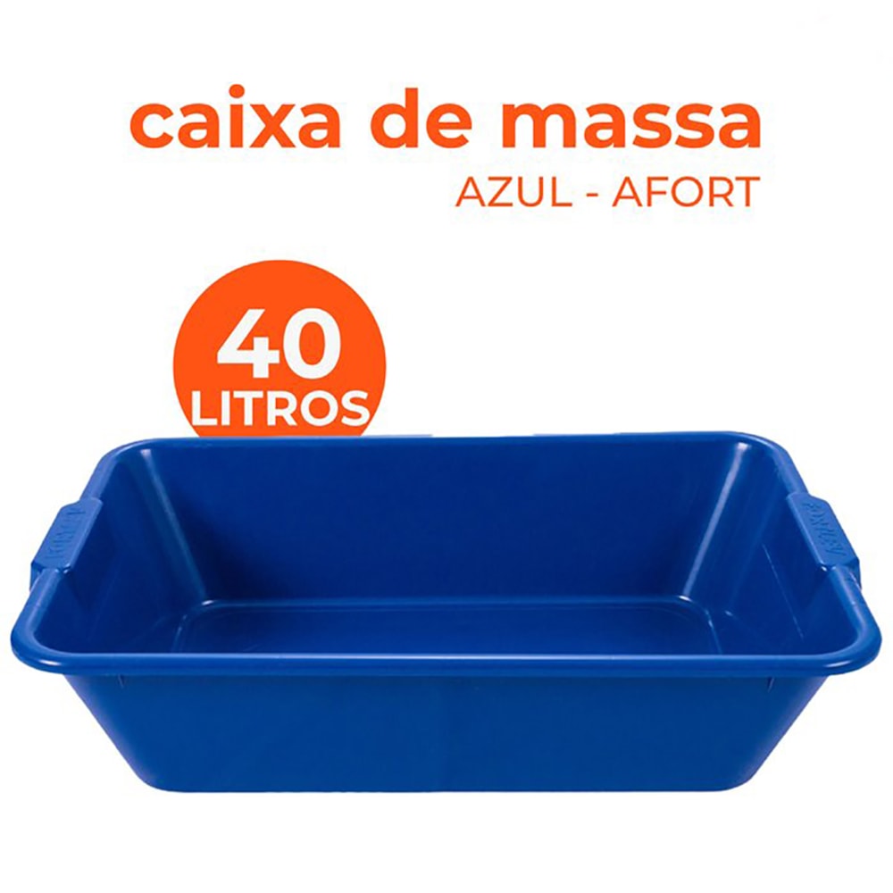 Caixa Para Massa Azul 40l Afort