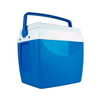 Caixa Térmica Cooler 26 Litros com Alça Azul Mor