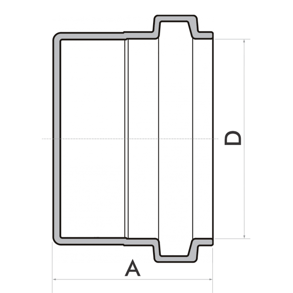 Cap Tampão para Tubo Esgoto 150mm Fortlev