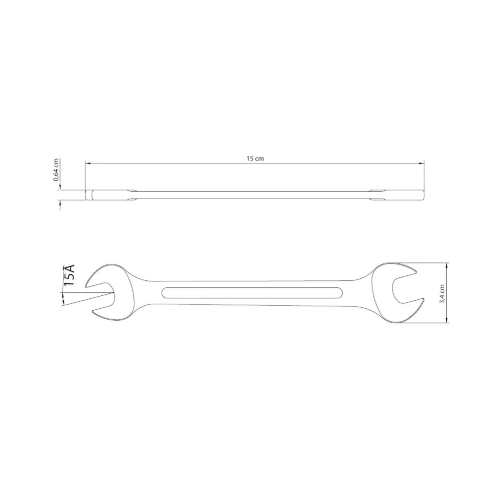 Chave Combinada Fixa 14x15mm Tramontina