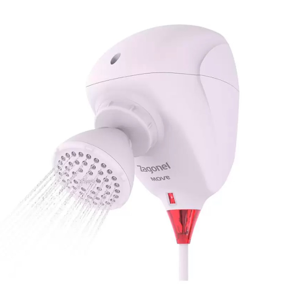 Chuveiro Ducha Move Eletrônica Branco 7500W 220V Zagonel