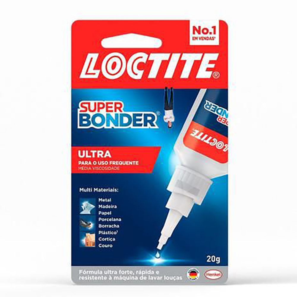 Cola Instantânea Super Bonder Ultra 20g Loctite Henkel