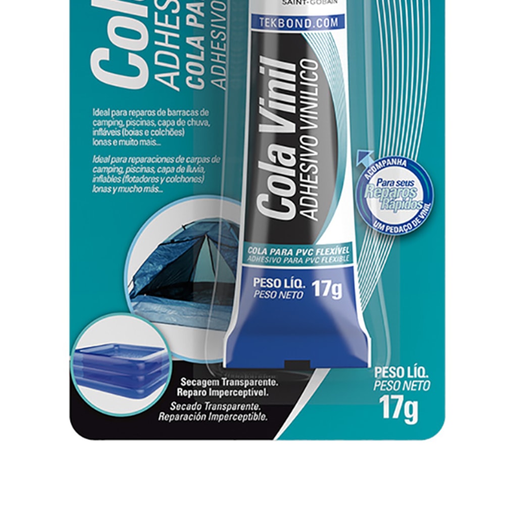 Cola Vinil para PVC em Geral 17gr Tekbond