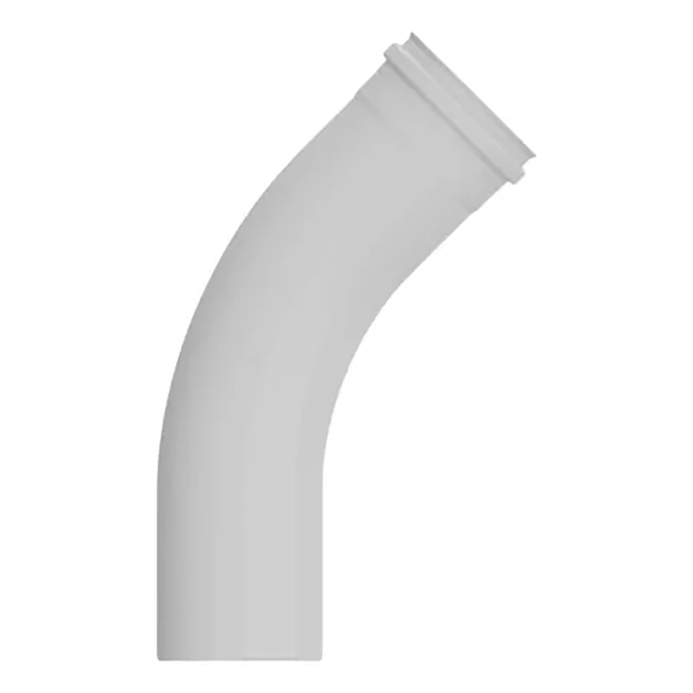 Curva PVC 45º Longa para Tubo Esgoto 150mm Fortlev