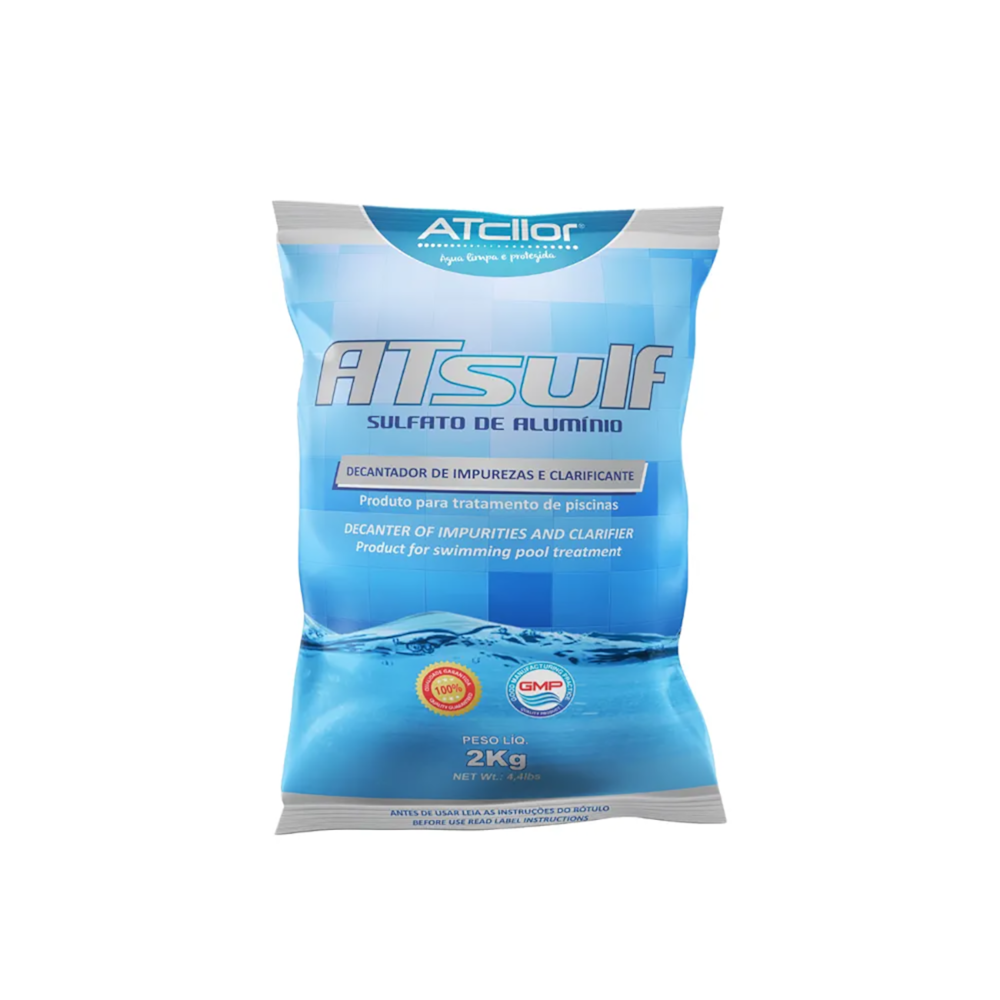 Decantador para Piscina Sulfato de Alumínio 2kg Limper Atcllor