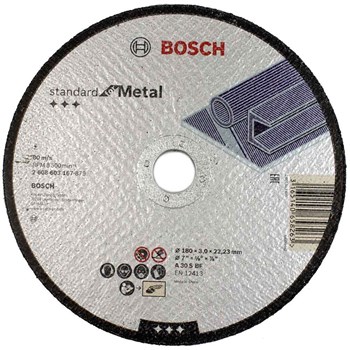 Disco de Corte Metal/Inox STD 180x1,6mm Bosch