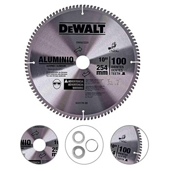 Disco de Serra Para Alumínio 10'' 250mm 100 Dentes Dewalt