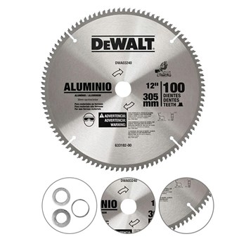 Disco de Serra Para Alumínio 12'' 300mm 100 Dentes Dewalt