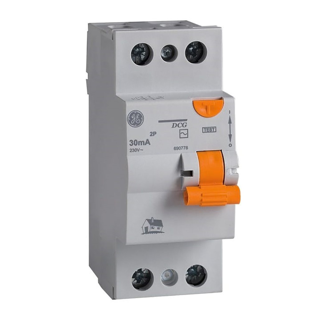 Disjuntor Dr Bipolar 25a Tipo Ac 30ma Ge