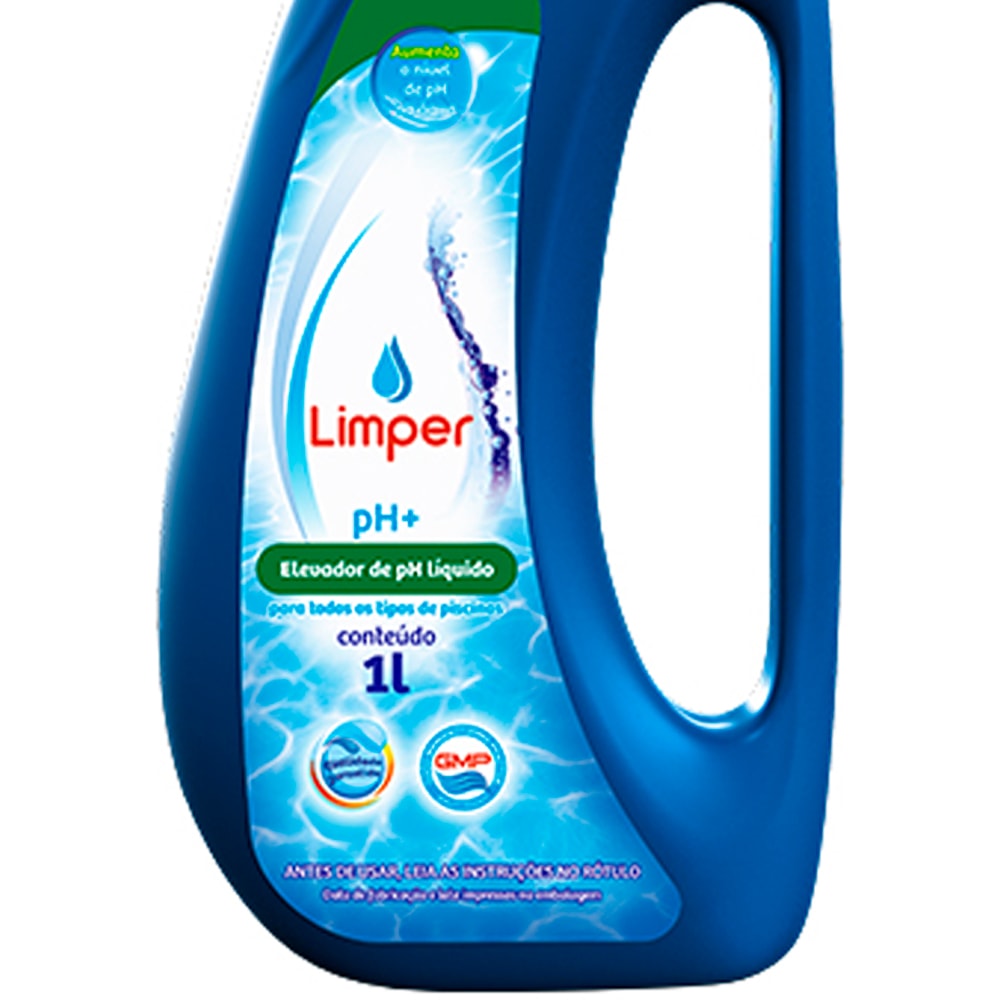 Elevador De Ph Quantidade Por Litro Elevador de PH Líquido 1L Limper Atcllor - Casa e Garagem