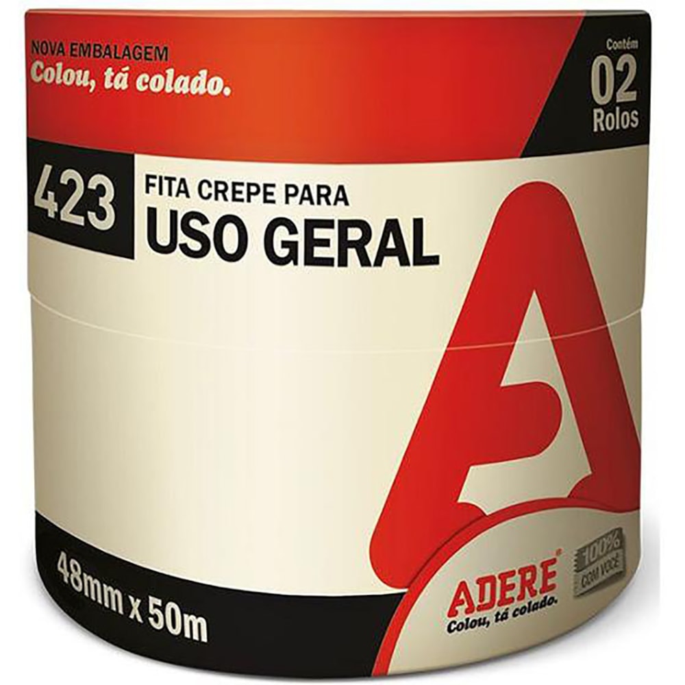 Fita Crepe Uso Geral 48mm x 50m Adere