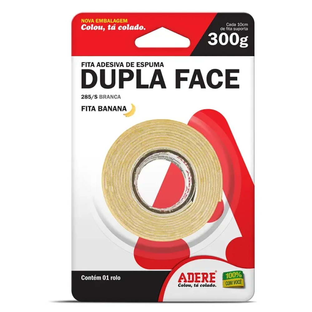 Fita Dupla Face Espuma 12mm X 1,5m Adere