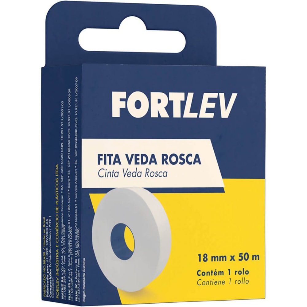 Fita Veda Rosca 18mm X 50m Fortlev