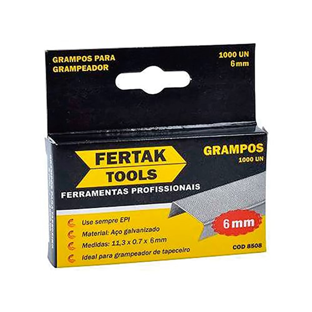 Grampos p/ Grampeador Tapeceiro Fertak