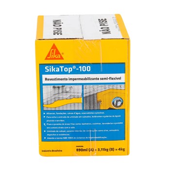 Impermeabilizante Revestimento SikaTop 100 Caixa 4kg