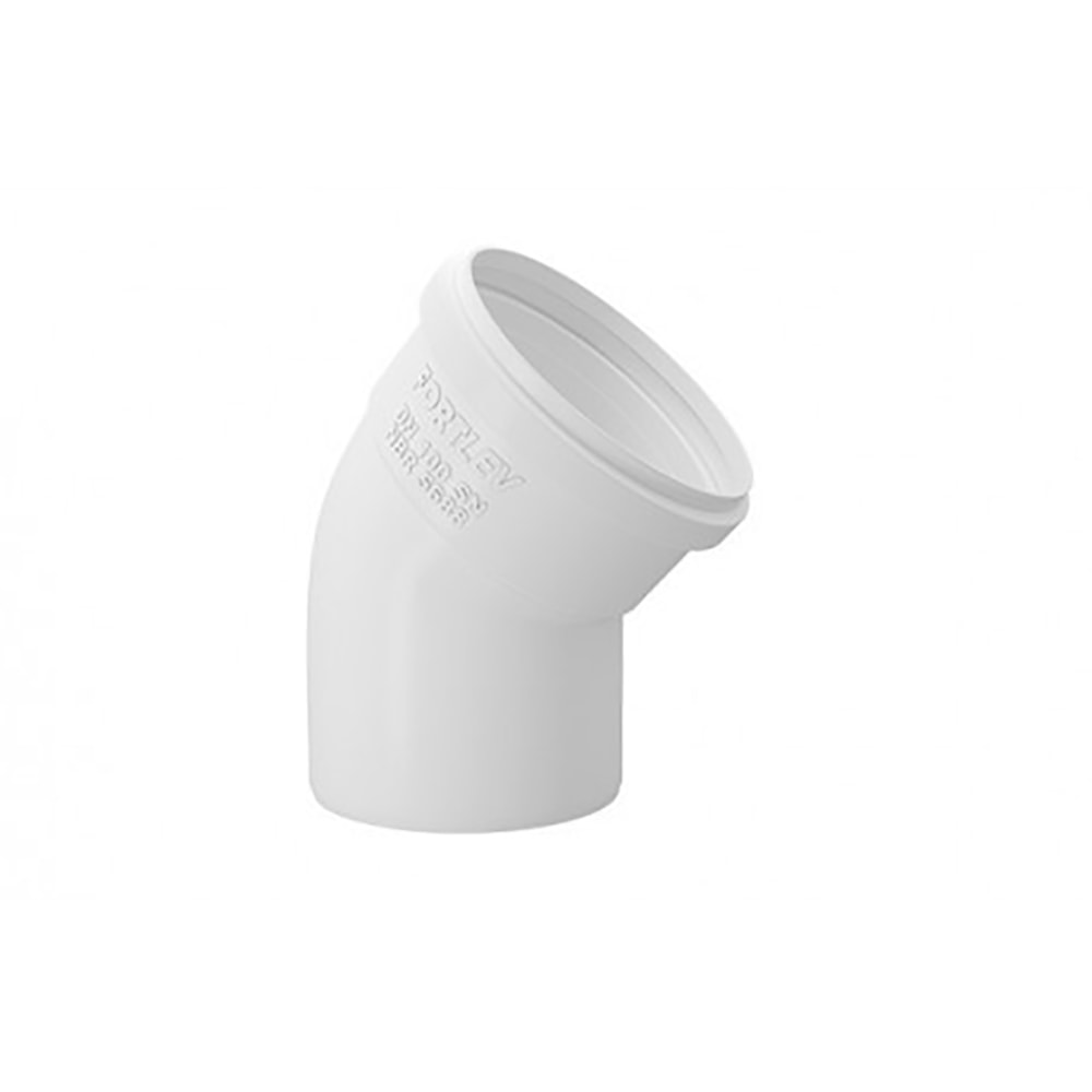 Joelho PVC 45° Para Tubo Esgoto 150mm Fortlev