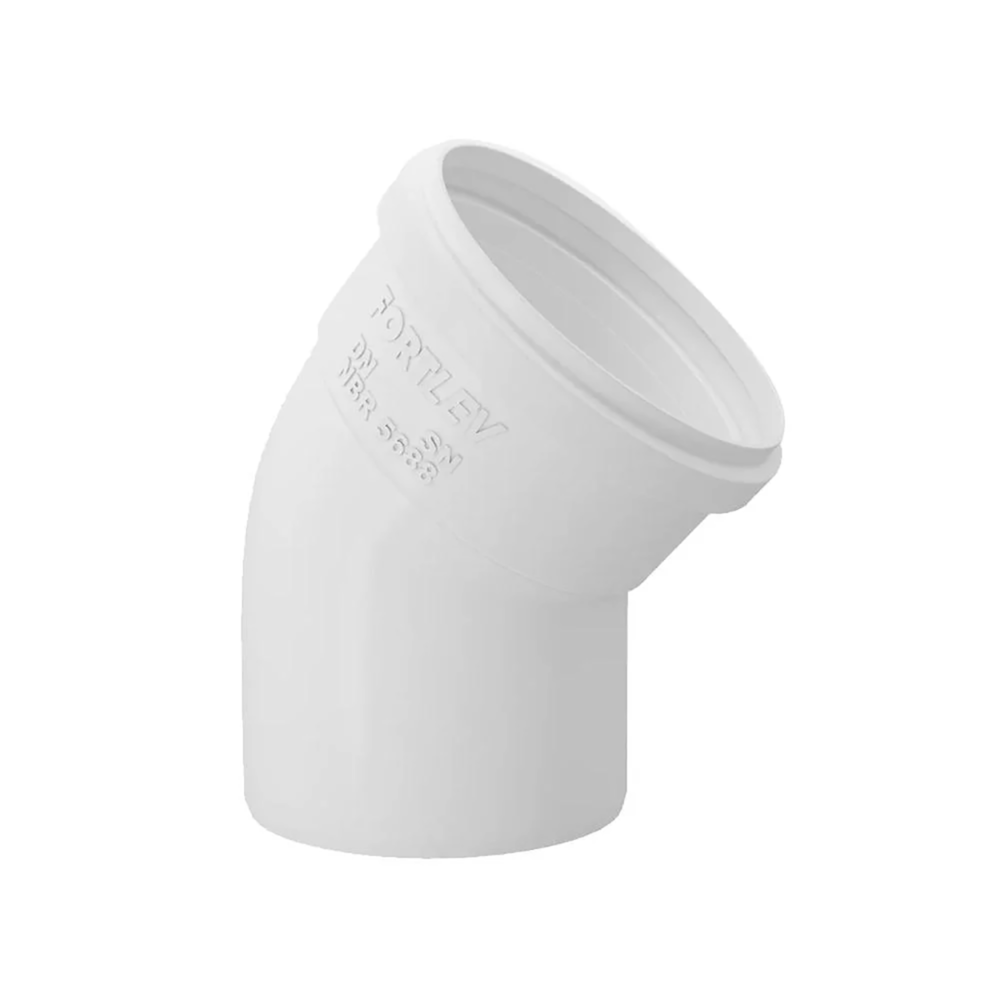 Joelho PVC 45° Para Tubo Esgoto 150mm Fortlev