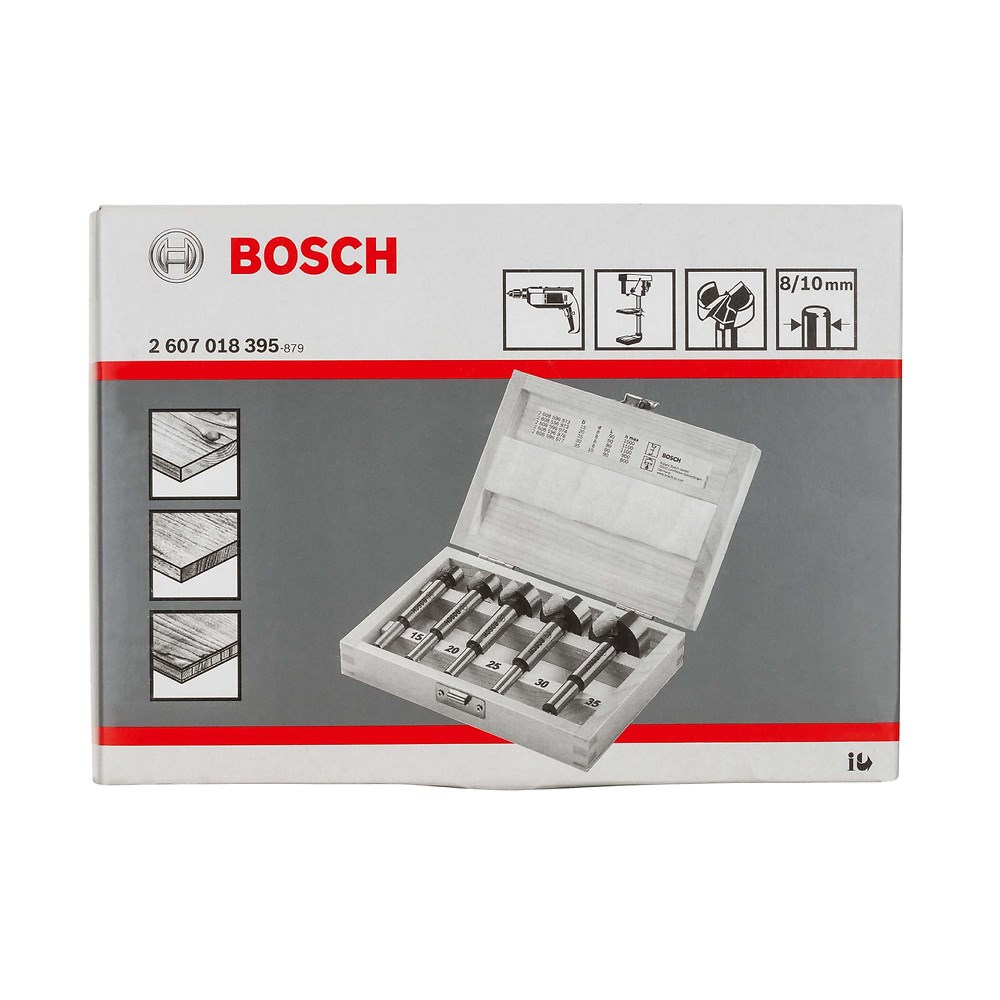 Jogo de brocas para madeira Bosch Forstner 15-35mm 5 peças