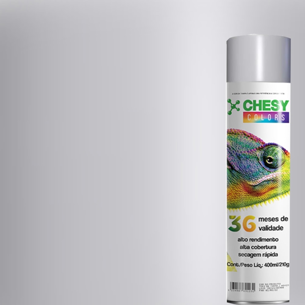 Kit 6 Latas de Tinta Spray Uso Geral Cinza Primer 400ml Chesy