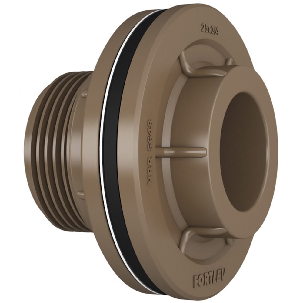Kit com 10 Adaptadores Flange Soldavel Para Caixa D’água 25mm X 3/4'' Fortlev