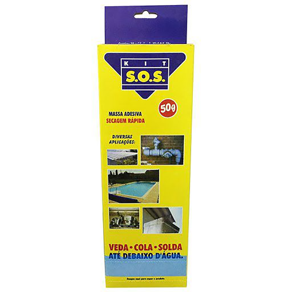 Kit Com 10 Massa Epoxi Para Caixa D’agua 50g S.O.S