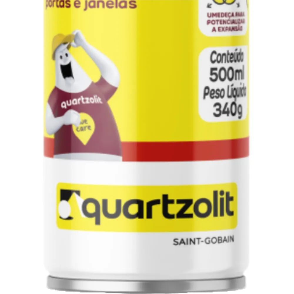 Kit com 12 Espuma Expansiva Quartzolit 340g/500ml