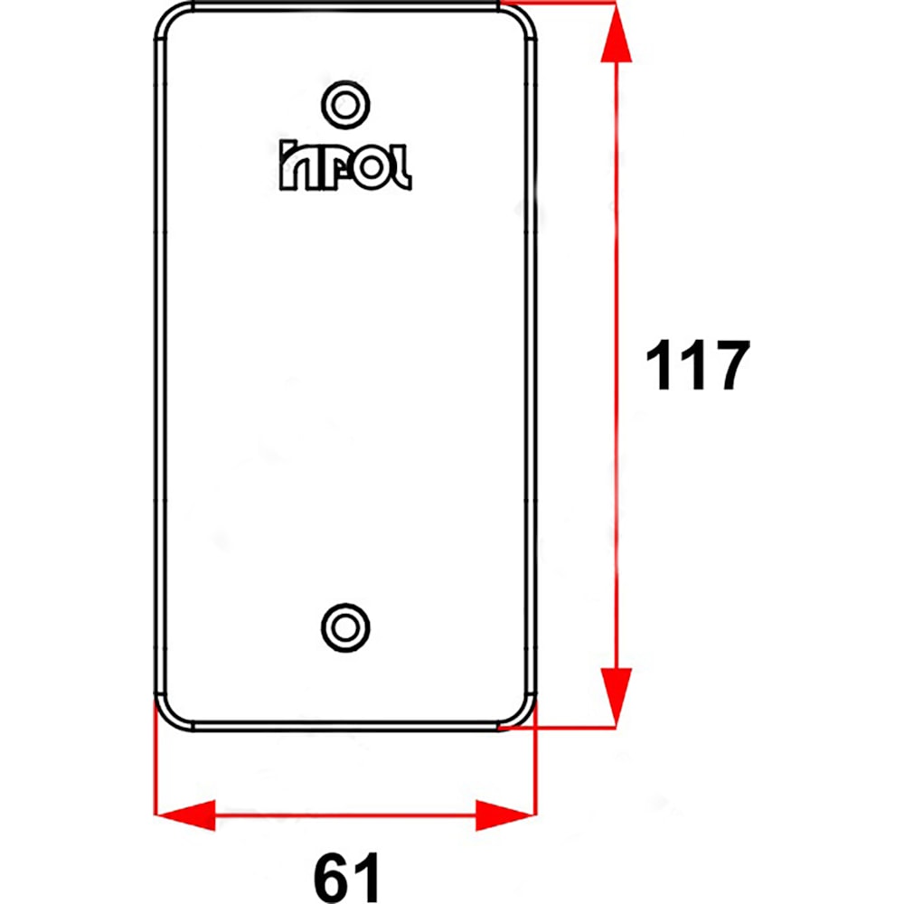 Kit com 12un Tampa Cega Condulete PVC 1” Inpol