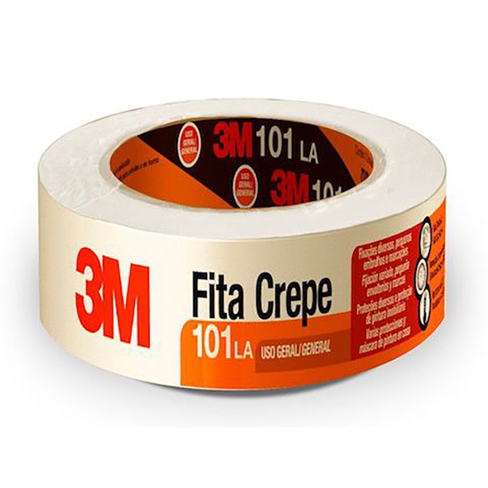 Kit Com 2 Fita Crepe Multiuso 48mmX50m 3M