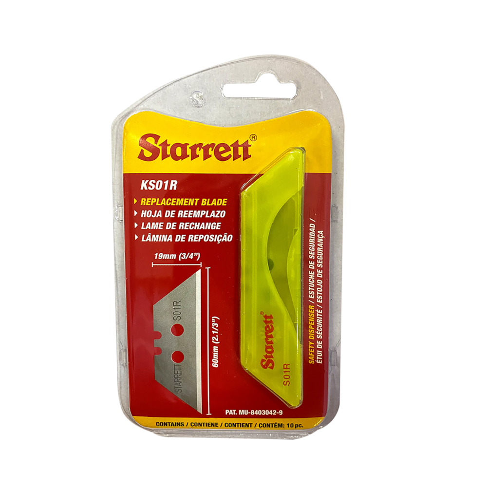 Kit Com 6 Lamina Trapezoidal 60x19mm Para Estilete Starrett