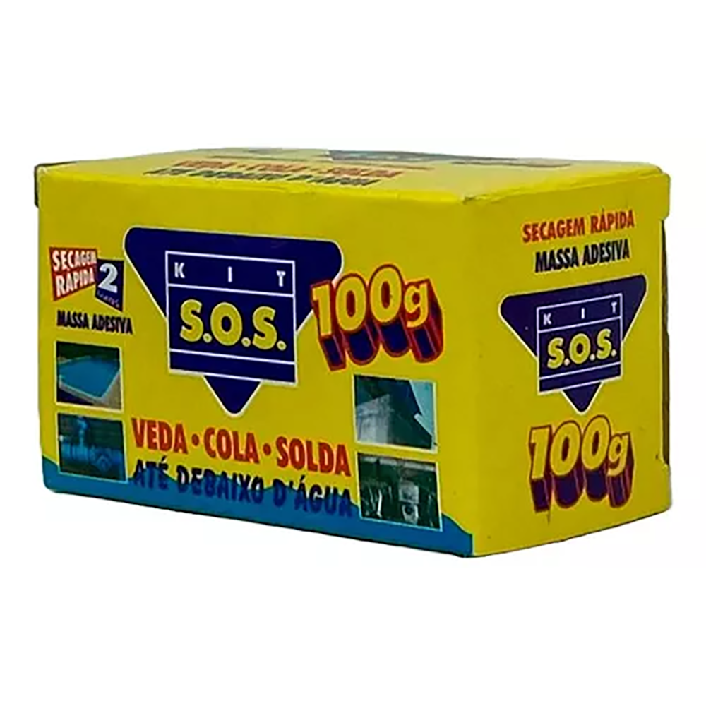 Kit Com 6 Massa Adesiva Secagem Rápida 100g S.O.S Vedatudo