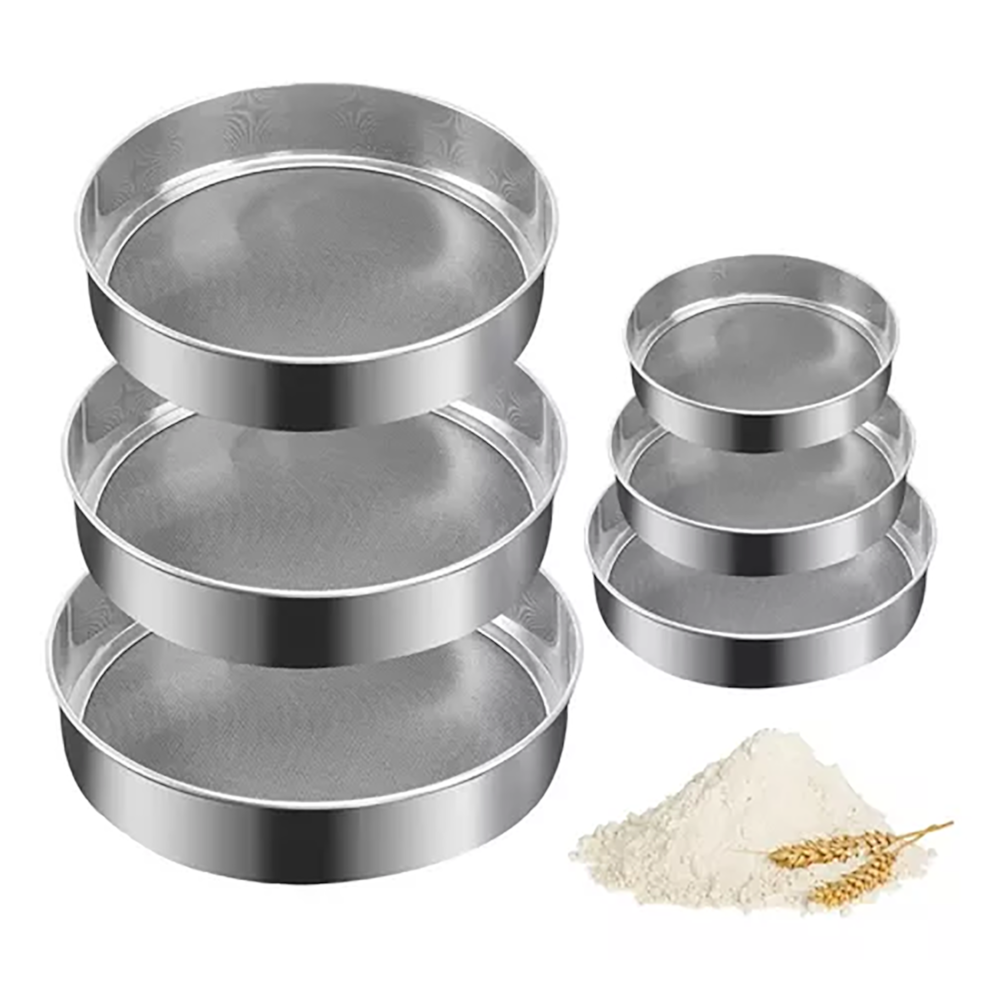 Kit Com 6 Peneiras Aço Inox Bestfer