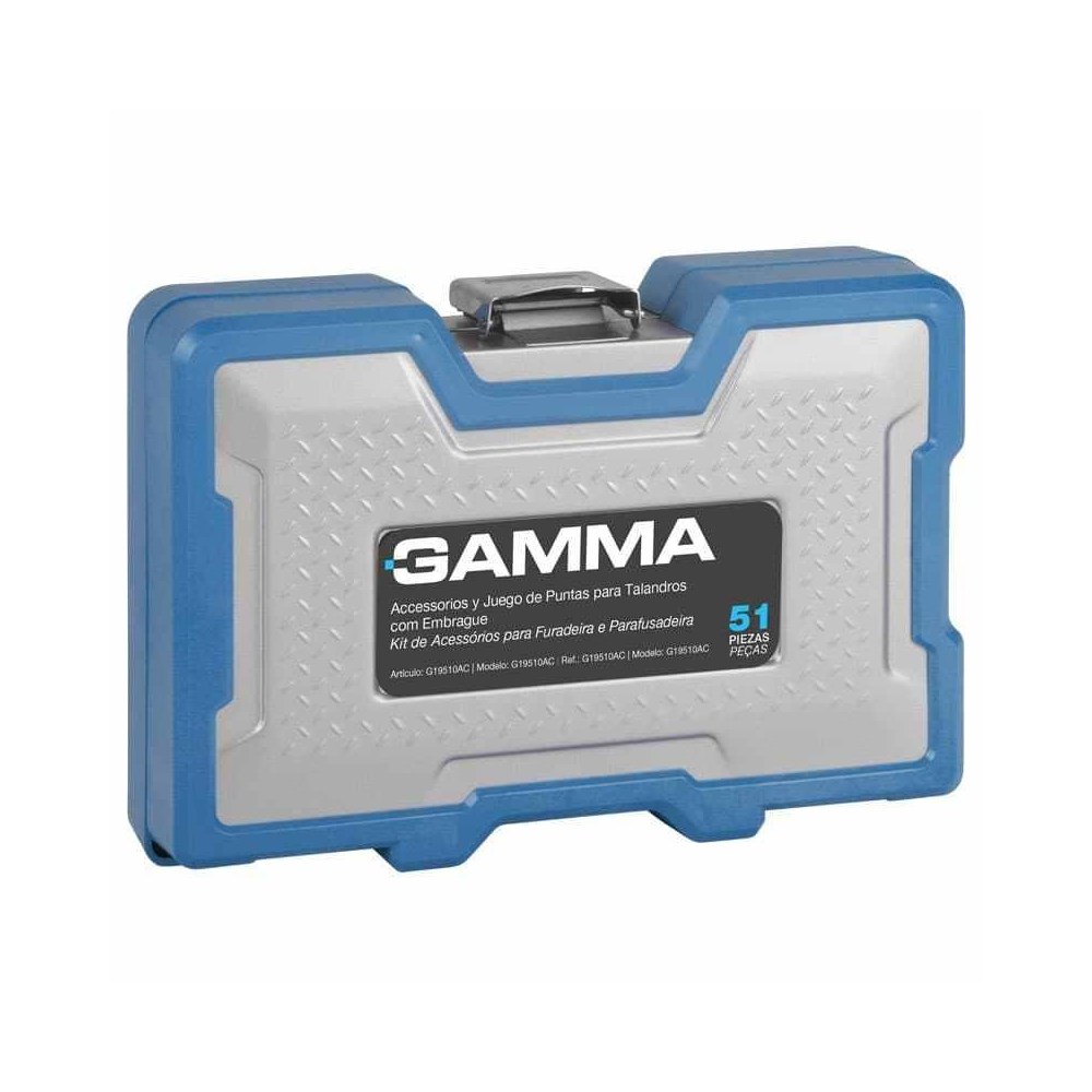 Kit de acessórios para Furadeira e Parafusadeira G19513AC Gamma 51 peças
