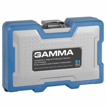 Kit de acessórios para Furadeira e Parafusadeira G19513AC Gamma 51 peças